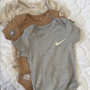 Nike Infant Onesie Duo - Gray and Brown